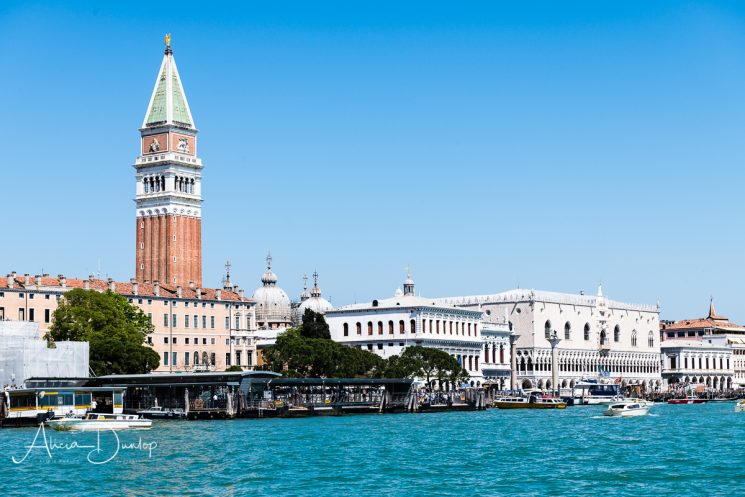 The Gothic facade of the Doge's Palace as seen from Santa Maria della Salute - Venice in Spring series Things to do in Venice