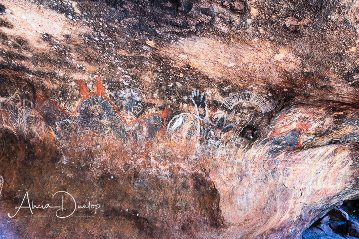 Ancient Aboriginal cave drawings
